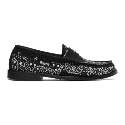 Rhude Bandana Moccasins Rhfw21fo11040372 In Black