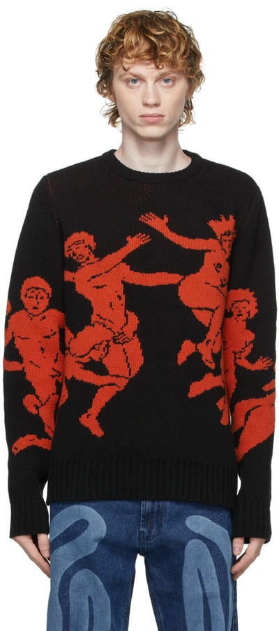 Carne Bollente Never Ending Horny Sweater In Black | ModeSens