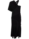 Stella Mccartney Emmeline Ruched Jersey Midi Dress In Black