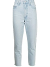 Nobody Denim Bessette High-waisted Straight Leg Jeans In Blau