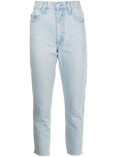 Nobody Denim Bessette High-waisted Straight Leg Jeans In Light Denim