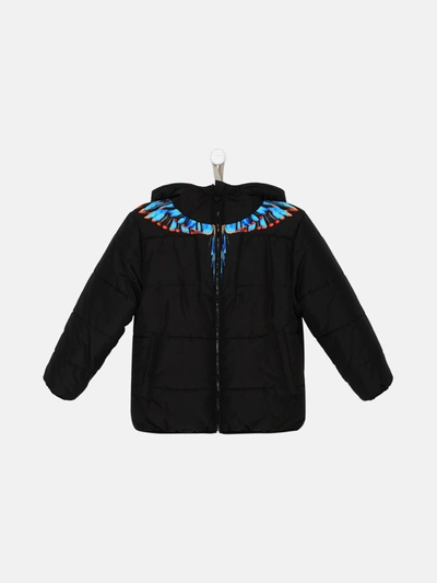 Marcelo Burlon County Of Milan Black Polyester Grizzly Wings Jacket