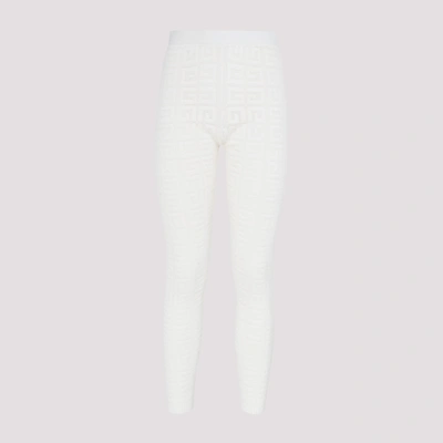 Givenchy 4g Jacquard Legging Pants In White