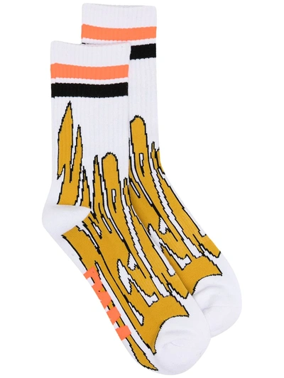 Perks And Mini Wild Life Ankle Socks In White