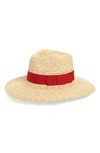 Brixton Joanna Straw Hat In Honey/ Sunrise