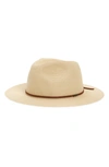 BRIXTON WESLEY PACKABLE STRAW FEDORA