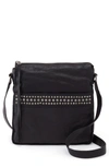 Hobo Mystic Studded Leather Crossbody Bag In Black