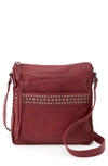 Hobo Mystic Studded Leather Crossbody Bag In Red