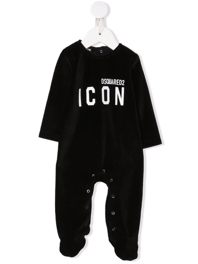 Dsquared2 Logo-print Babygrow In Black