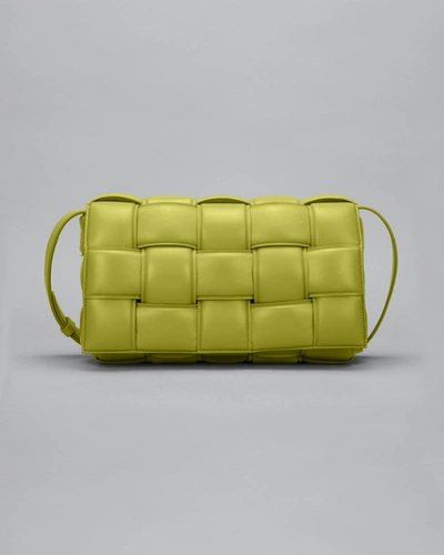 Bottega Veneta Padded Cassette Crossbody Bag In Kiwi