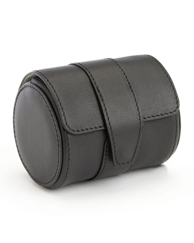 ROYCE NEW YORK MONOGRAMMED LEATHER TRAVEL WATCH ROLL,PROD168100125