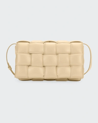 Bottega Veneta Padded Cassette Crossbody Bag In Porridge