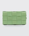 Bottega Veneta The Cassette Intrecciato Crossbody Bag In Pistachio