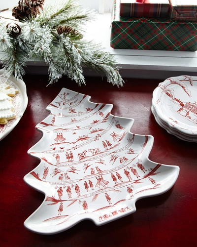 Juliska Country Estate Winter Frolic Ruby Tree Platter 12 Days Of Christmas