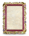 Jay Strongwater Emery Bejeweled Picture Frame, 4 X 6 In Bouquet