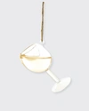Cody Foster & Co Glass Of Chardonnay Wine Ornament