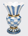 Mackenzie-childs Mackenzie Childs Royal Check Great Ceramic Vase
