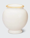Aerin Siena Small Vase In Cream