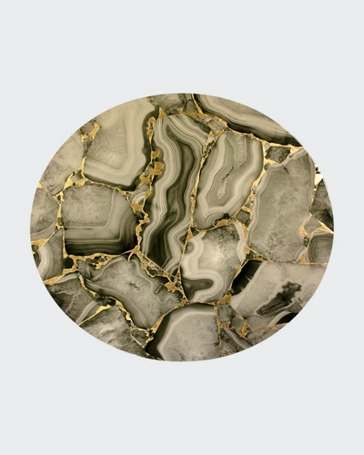 Nomi K Grey Stone Lacquer Rectangle Placemat