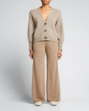Loulou Studio Tiberine Mélange Wool And Cashmere-blend Cardigan In Butter Cream