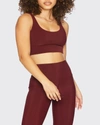 Beach Riot Leah Tank Sport Top In Oxblood