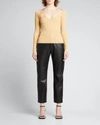 Simkhai Jayline Compact Rib Scoop-neck Pullover In Honey