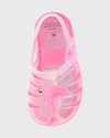 SOPHIA WEBSTER GIRL'S FLAMINGO JELLY CAGED SANDALS, BABY/TODDLERS,PROD168270295