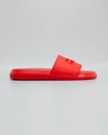 Alexander Mcqueen Pool Slide Sandals In Misc Red