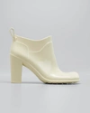 Bottega Veneta Rubber Block-heel Ankle Booties In Sea Salt
