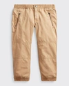 Polo Ralph Lauren Little Boy's Cotton Poplin Jogger Pants In Camel