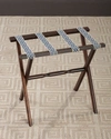 Gate House Furniture Chain Link Luggage Rack In Brown