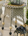 MACKENZIE-CHILDS COURTYARD OUTDOOR END TABLE,PROD197980128