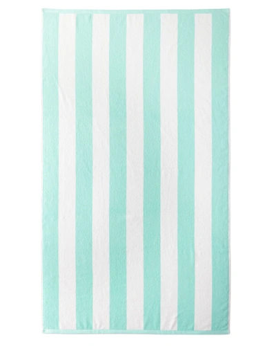 Kassatex Cabana Stripe Beach Towel In Turq