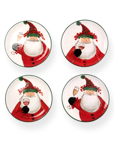 VIETRI OLD ST. NICK COCKTAIL PLATES, SET OF 4,PROD214260230