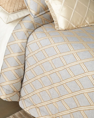Austin Horn Collection Elegance 3-piece King Comforter Set In Gold