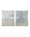 Benson-cobb Studios Escalante 36x48 Set Of 2 Vertical Canvas Giclees In Sterling Frame, Hand-embellished