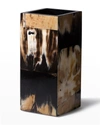 Ladorada Horn Veneer 12" Square Vase