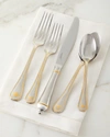 JULISKA BERRY AND THREAD POLISHED WITH GOLD ACCENTS FLATWARE SET,PROD242640186