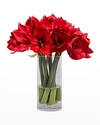 Winward Amaryllis Faux-floral Arrangement In Vase