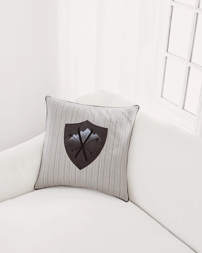 Eastern Accents Lodge Leather Badge Decorative Pillow