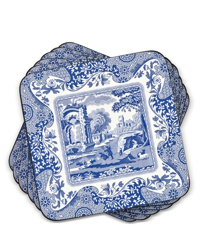 Spode Blue Italian Coasters, Set Of 6