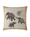 JOHN ROBSHAW ELEPHANT PARTY PILLOW 22"SQ,PROD246280153