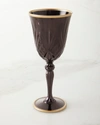 NEIMAN MARCUS ELEGANCE BLACK AND GOLD COLLECTION WATER GOBLETS, SET OF 4,PROD244650197