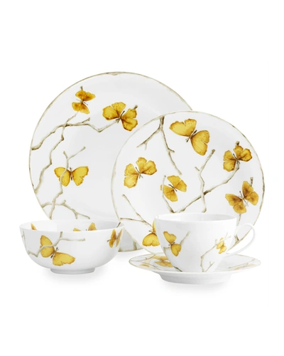 MICHAEL ARAM BUTTERFLY GINKGO GOLD 5-PIECE PLACE SETTING,PROD244600556