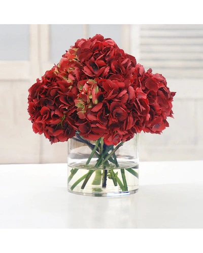 Winward Hydrangea Faux-floral Arrangement In Vase