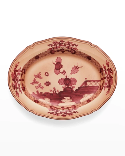 Richard Ginori Oriente Italiano Oval Platter, Vermiglio