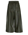 3.1 Phillip Lim Vegan Leather Drawstring Culottes In Olive/army