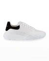 Alexander Mcqueen Oversized Court Trainers In White Black