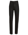 Le Jean Lara Coated Slim Straight-leg Jeans In Black Coated