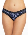 Fleur't Iconic Lace-trim Thong In Cheetah